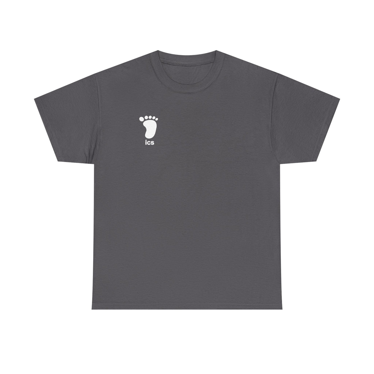 Foot ICS (White Print) Heavy Cotton T-Shirt