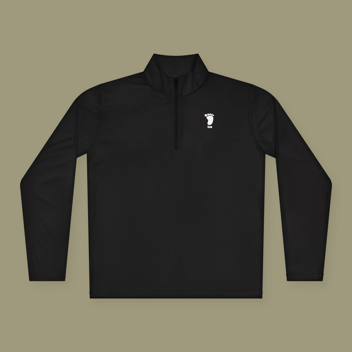 Foot ICS (white print) Quarter Zip