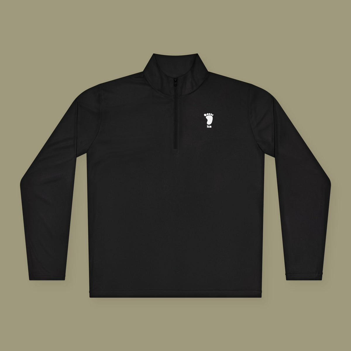Foot ICS (white print) Quarter Zip