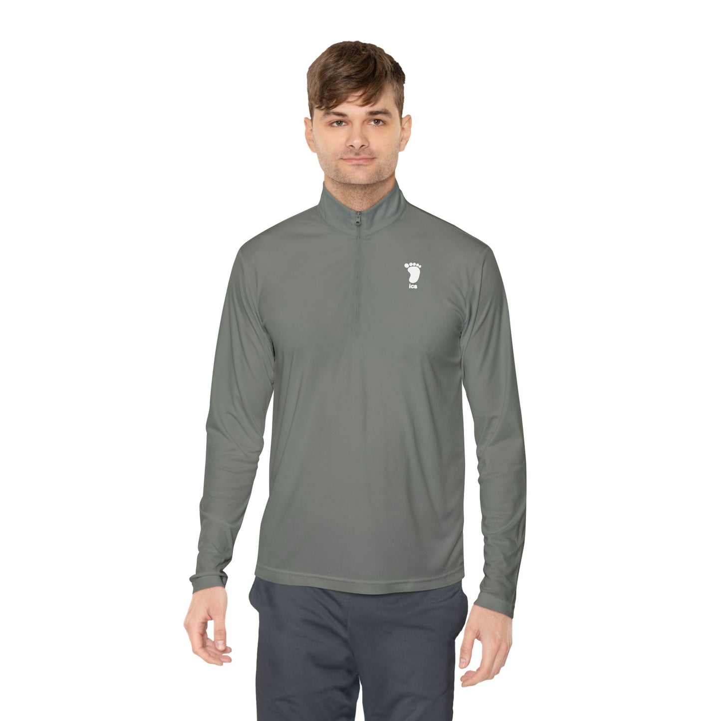 Foot ICS (white print) Quarter Zip