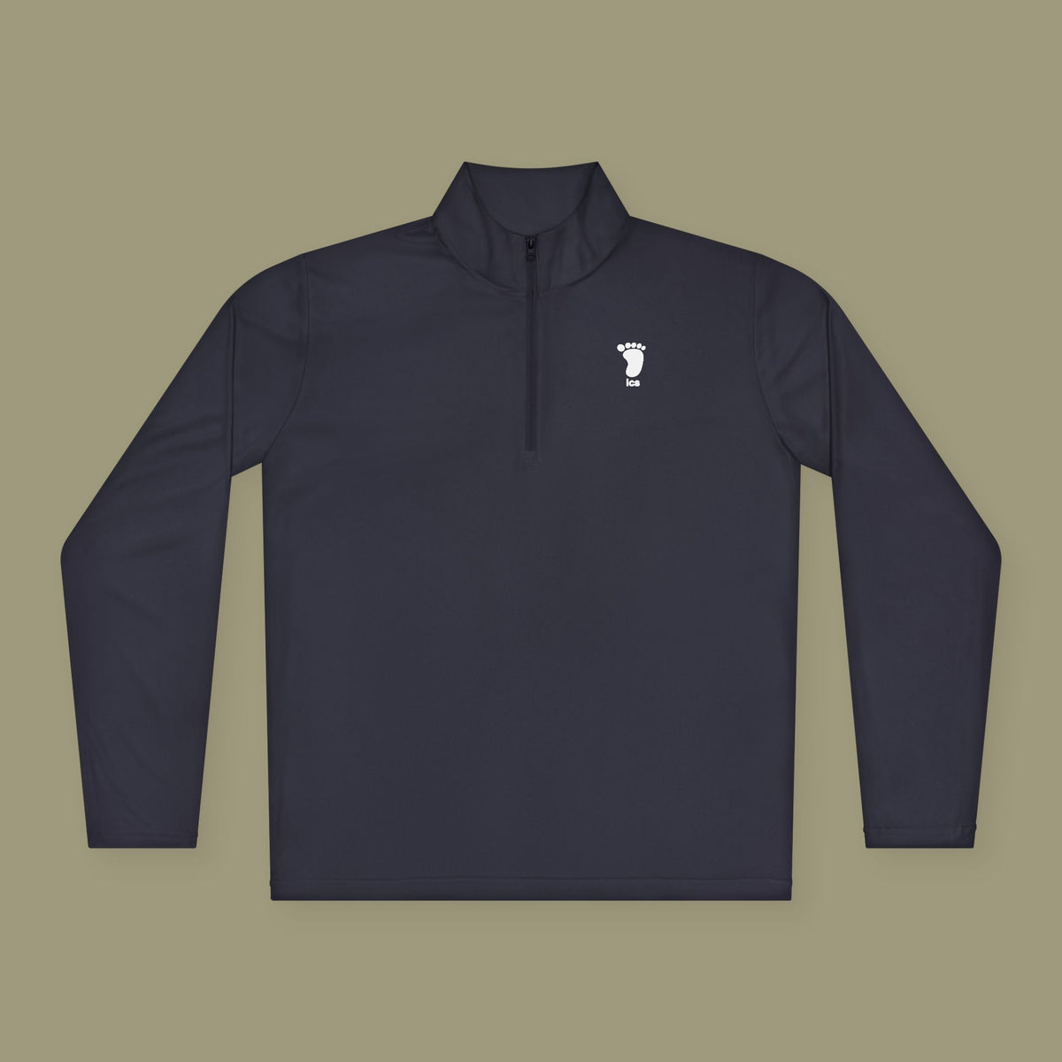 Foot ICS (white print) Quarter Zip