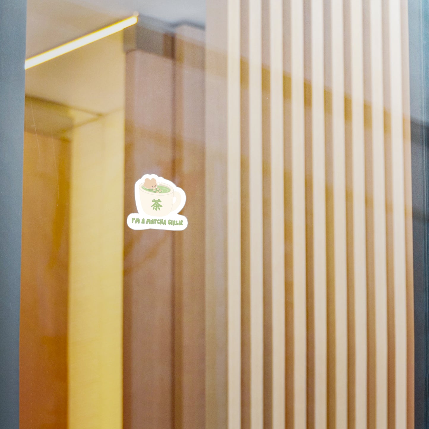 I'm a matcha girlie vinyl sticker