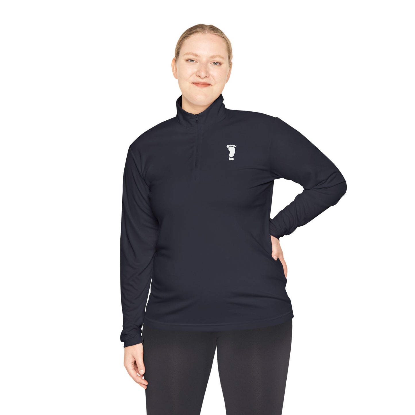 Foot ICS (white print) Quarter Zip