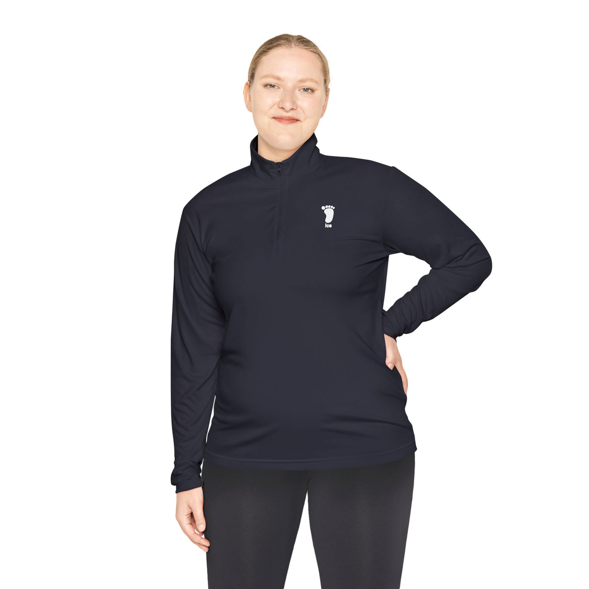 Foot ICS (white print) Quarter Zip