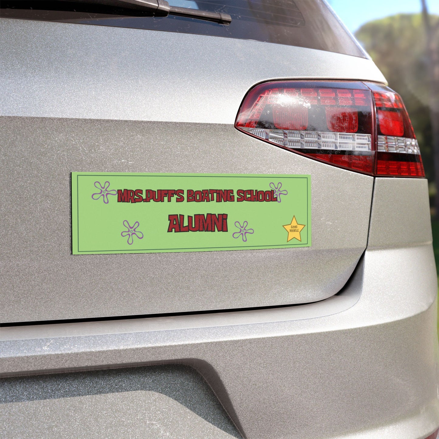 MRS.PUFF BOATING SCHOOL ALUMNI BUMPER MAGNET (KELP GREEN)