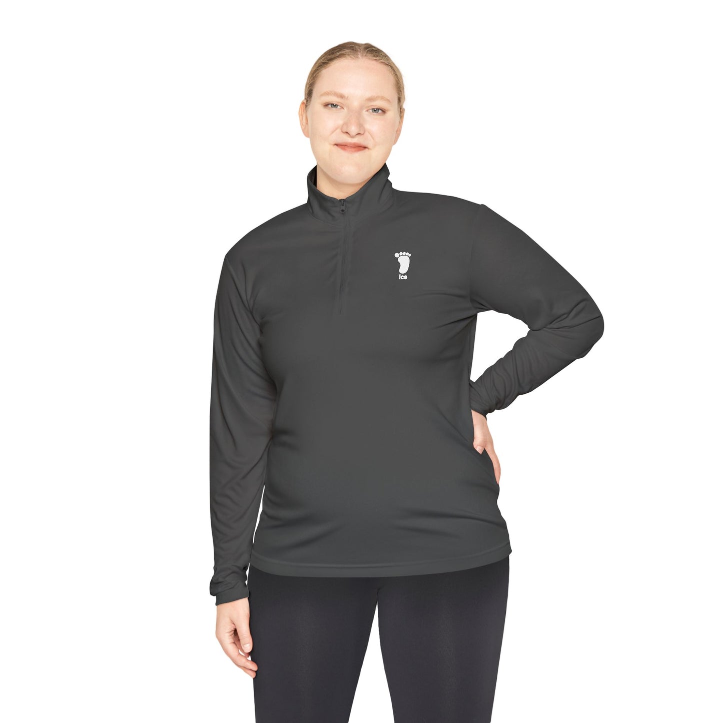 Foot ICS (white print) Quarter Zip