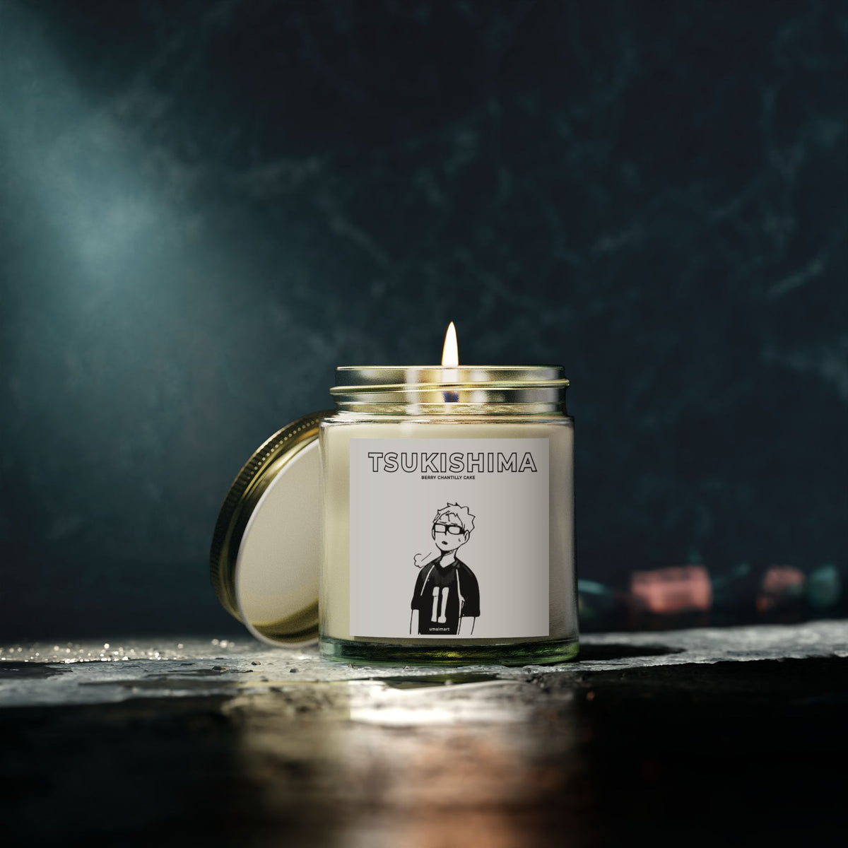 Tsukishima’s Berry Chantilly Candle (Coconut & Apricot Wax)