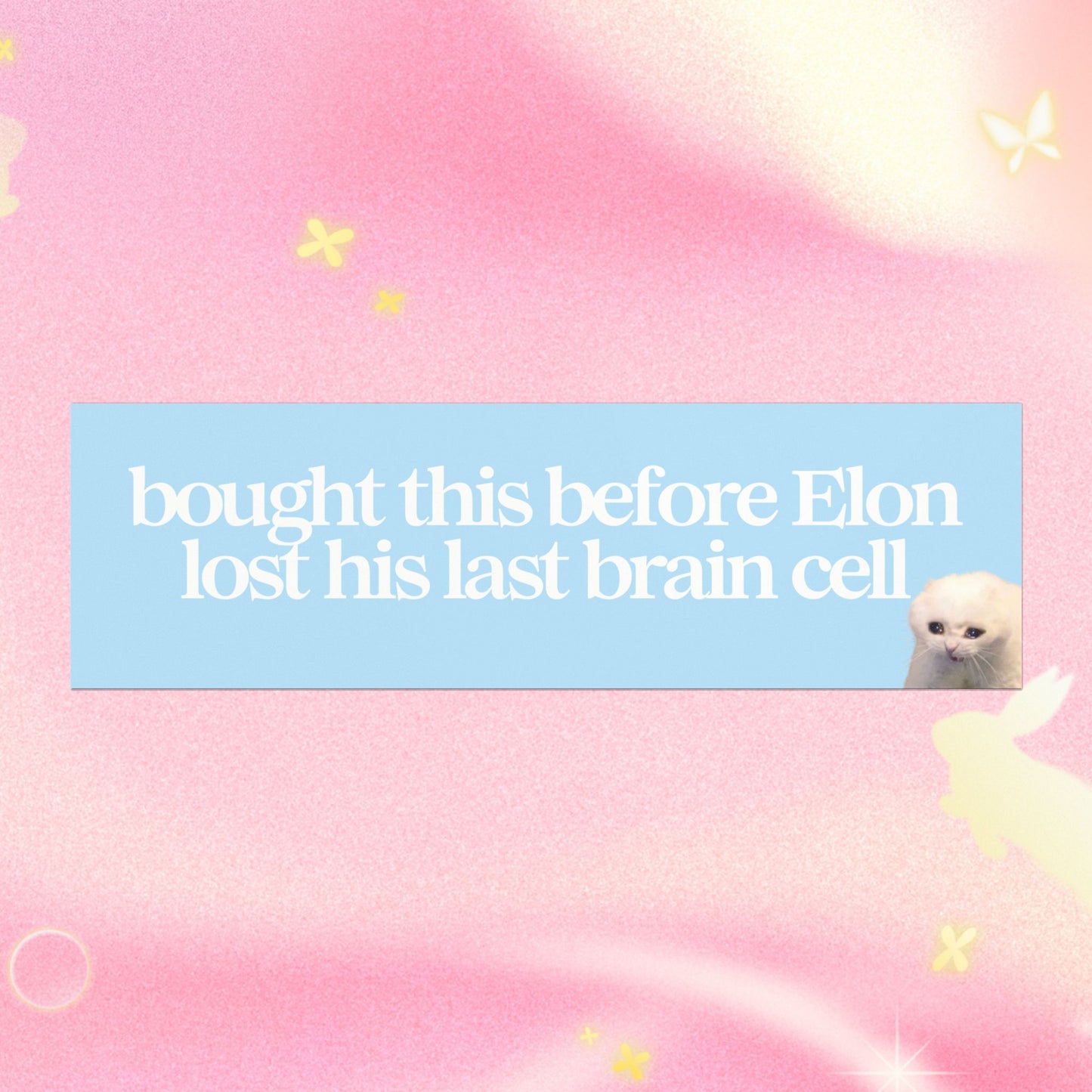 BOUGHT THIS BEFORE ELON LOST HIS LAST BRAIN CELL (BABY BLUE)