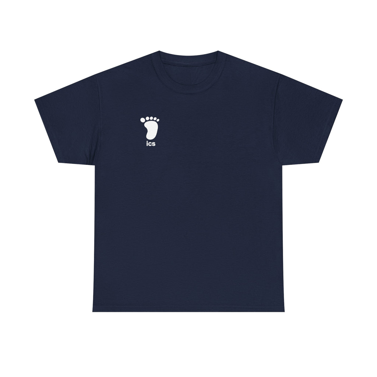 Foot ICS (White Print) Heavy Cotton T-Shirt