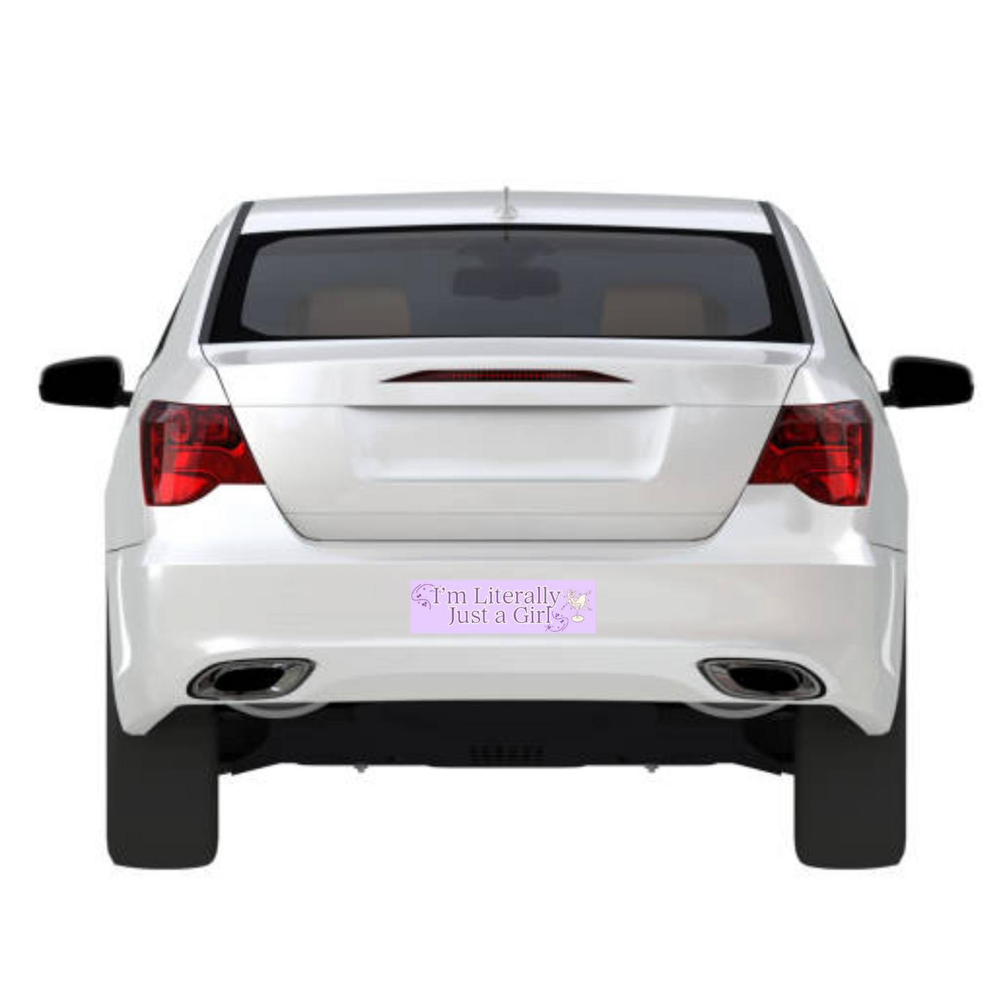I'M LITERALLY JUST A GIRL BUMPER STICKER