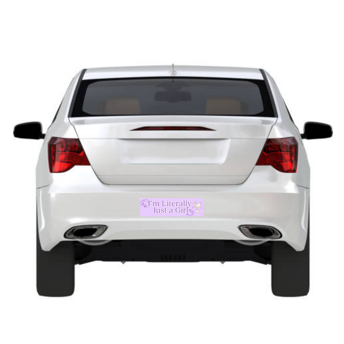 I'M LITERALLY JUST A GIRL BUMPER STICKER