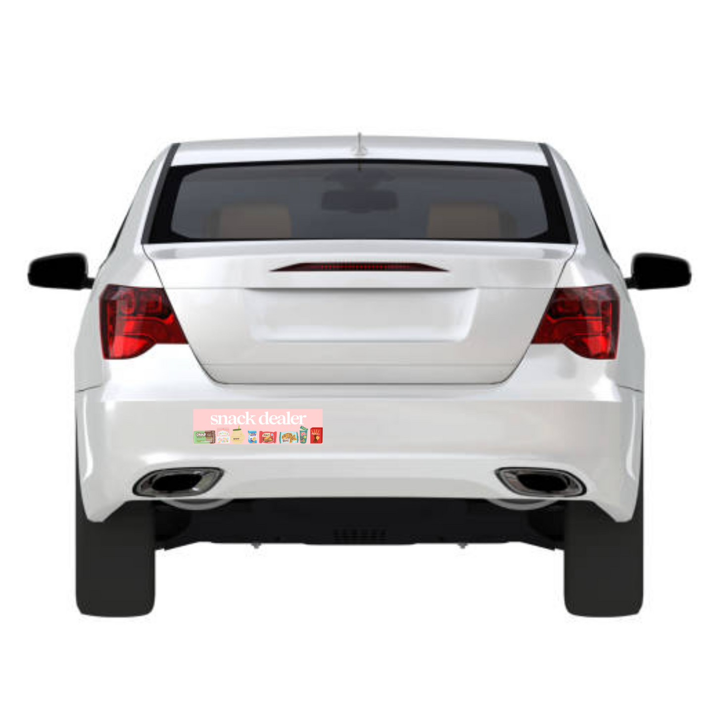 Snack Dealer 11x3 in Bumper Sticker (Matte Finish)
