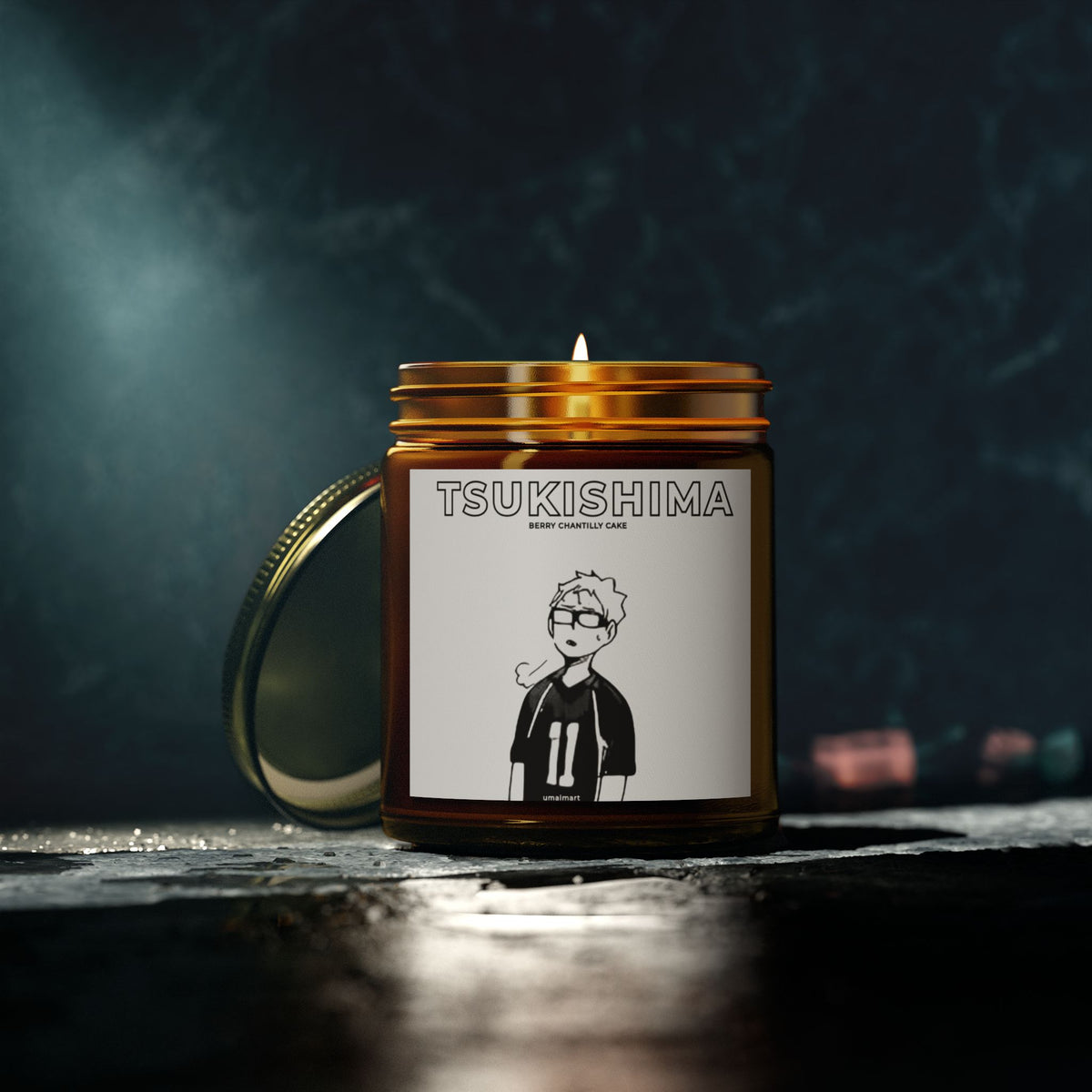 Tsukishima’s Berry Chantilly Candle (Coconut & Apricot Wax)