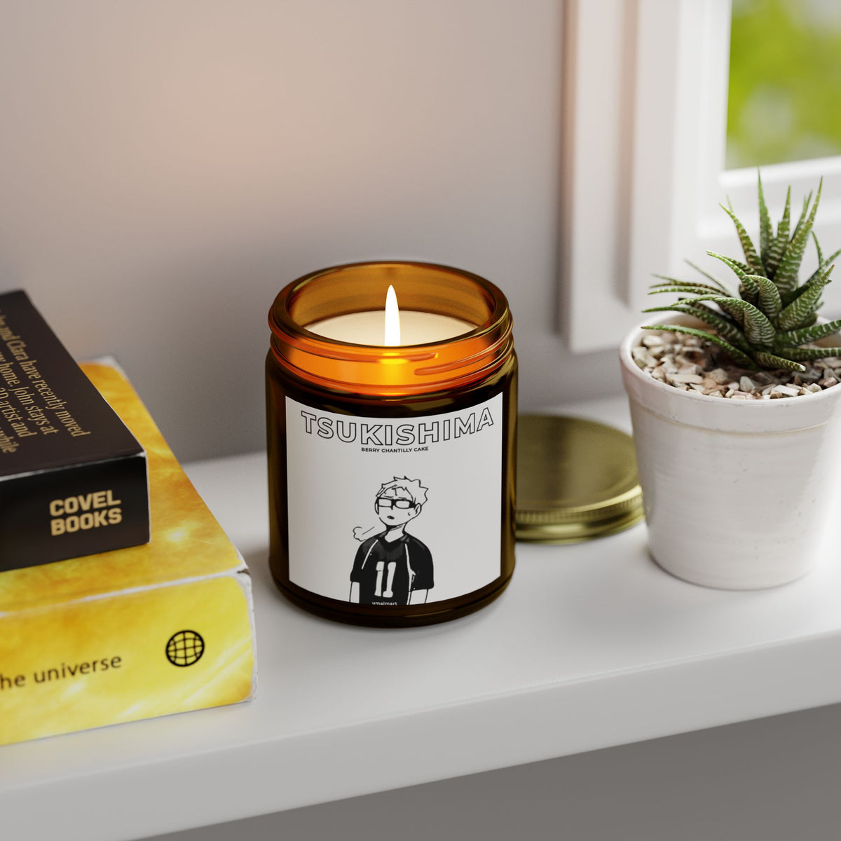 Tsukishima’s Berry Chantilly Candle (Coconut & Apricot Wax)