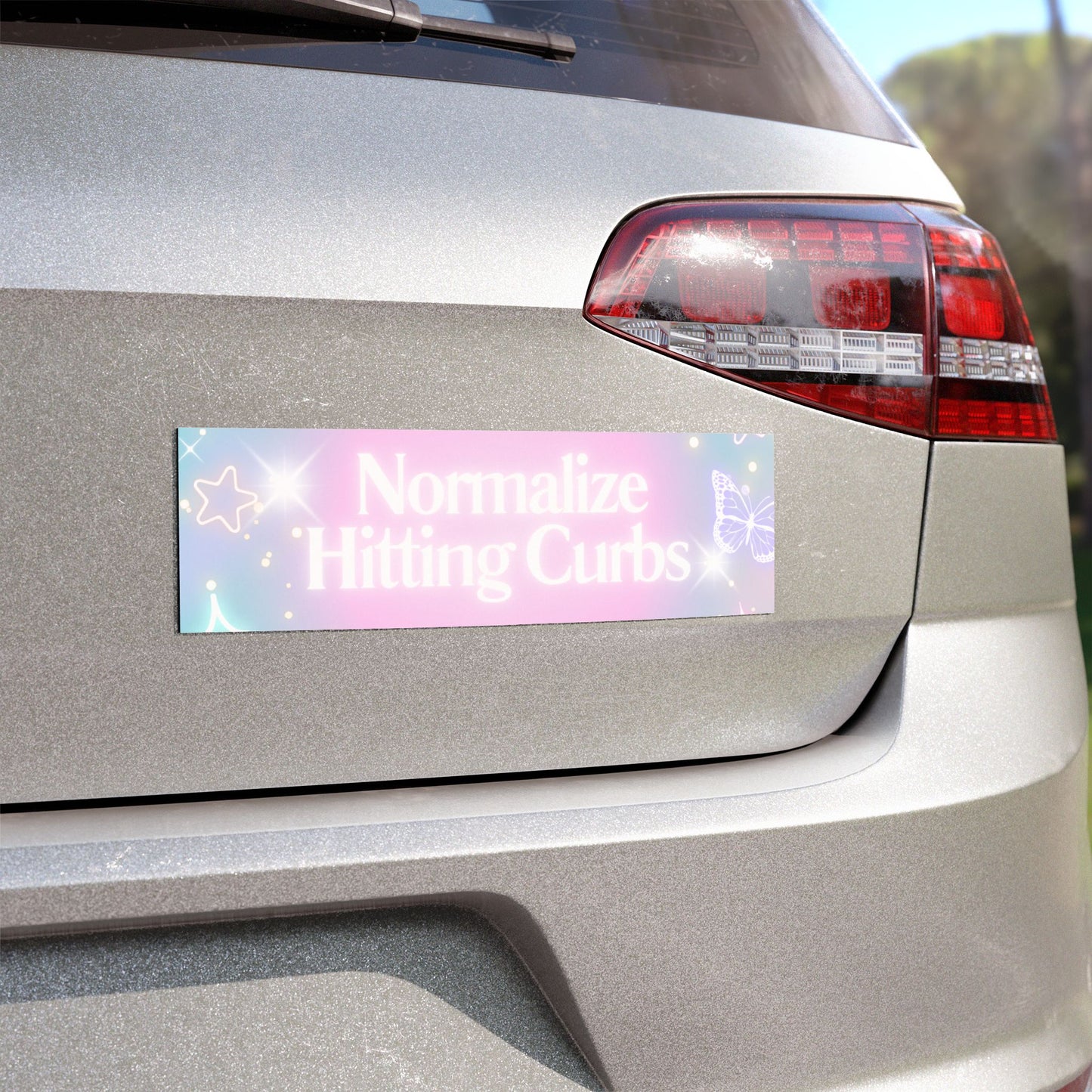NORMALIZE HITTING CURBS BUMPER MAGNET