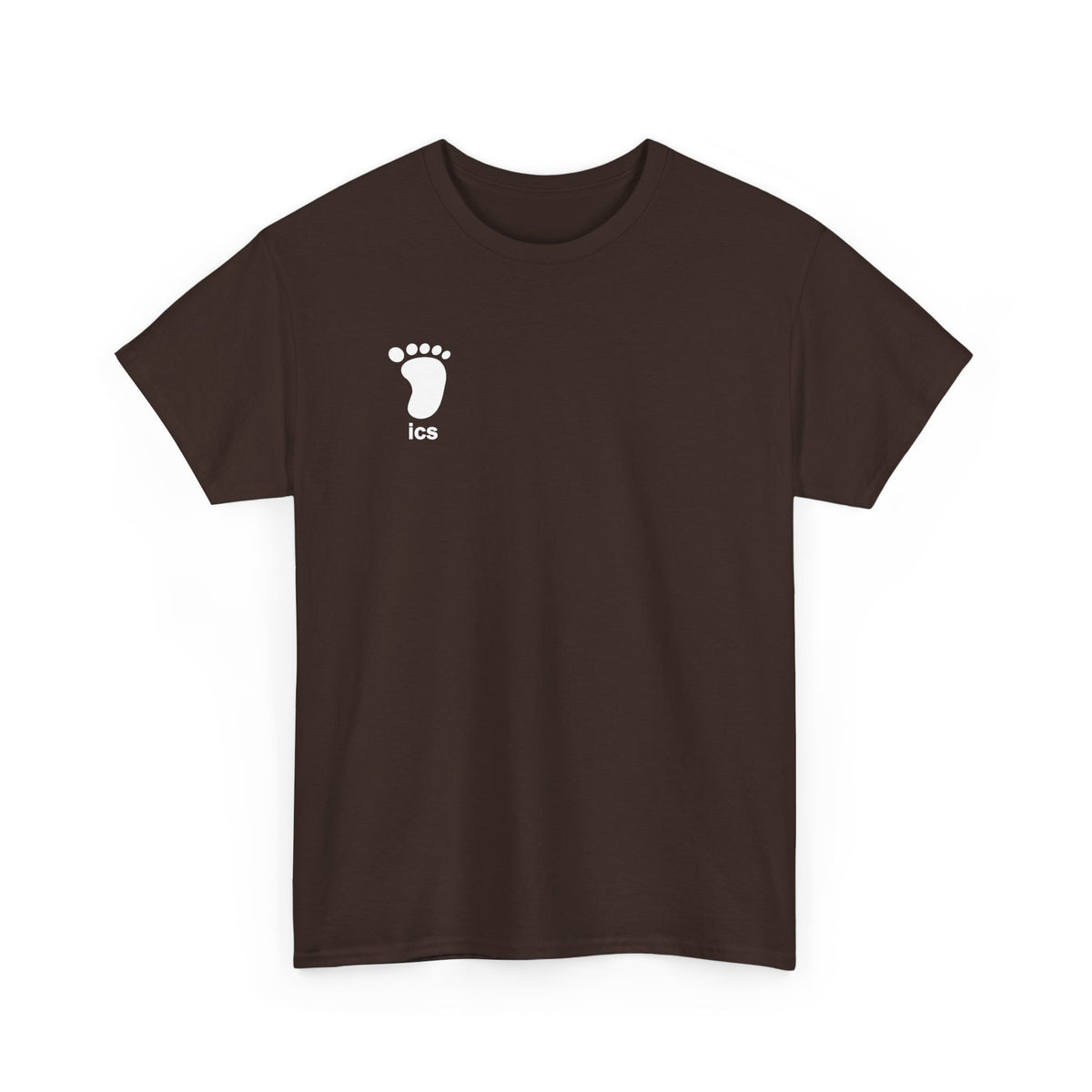 Foot ICS (White Print) Heavy Cotton T-Shirt