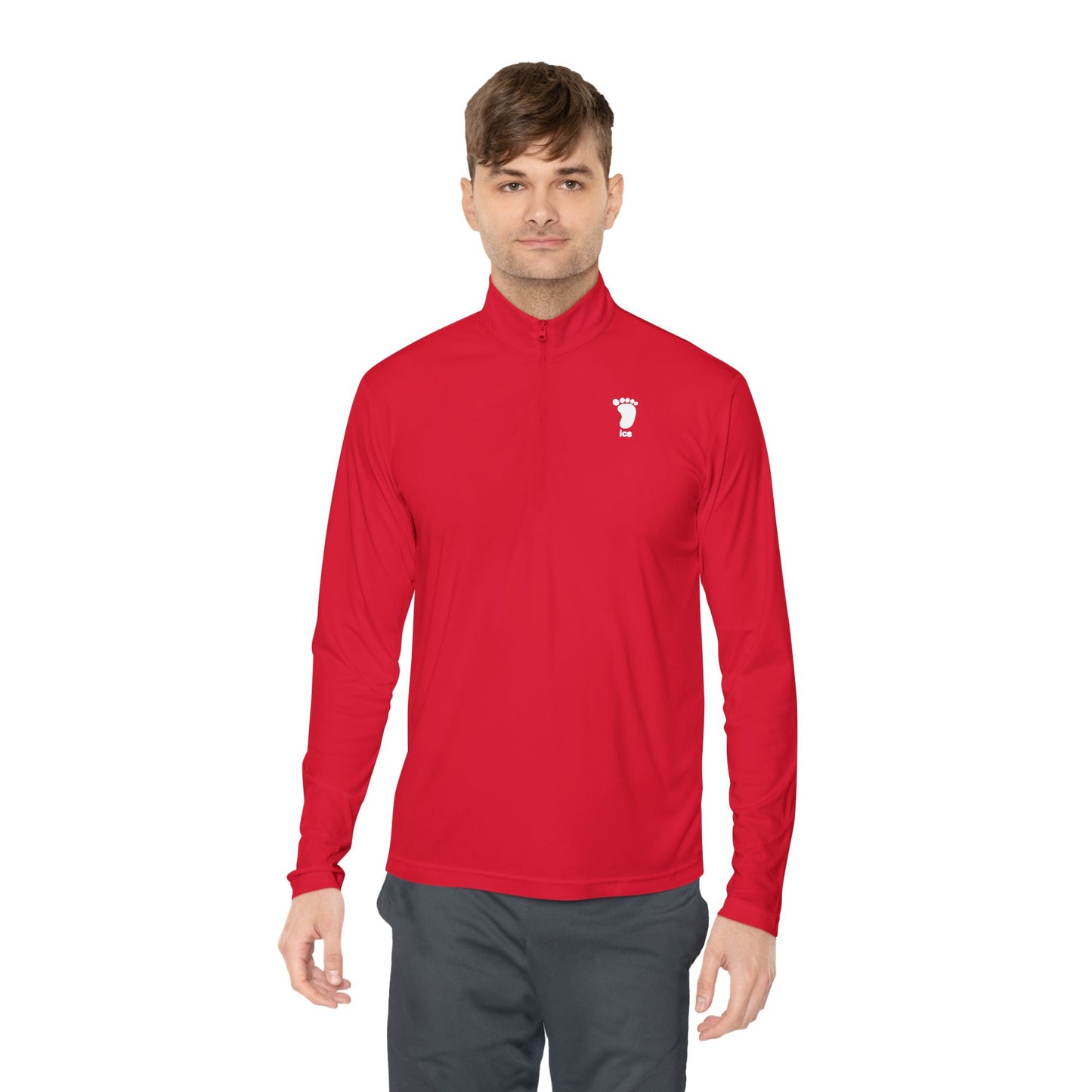 Foot ICS (white print) Quarter Zip
