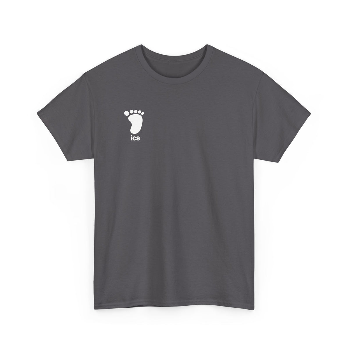 Foot ICS (White Print) Heavy Cotton T-Shirt