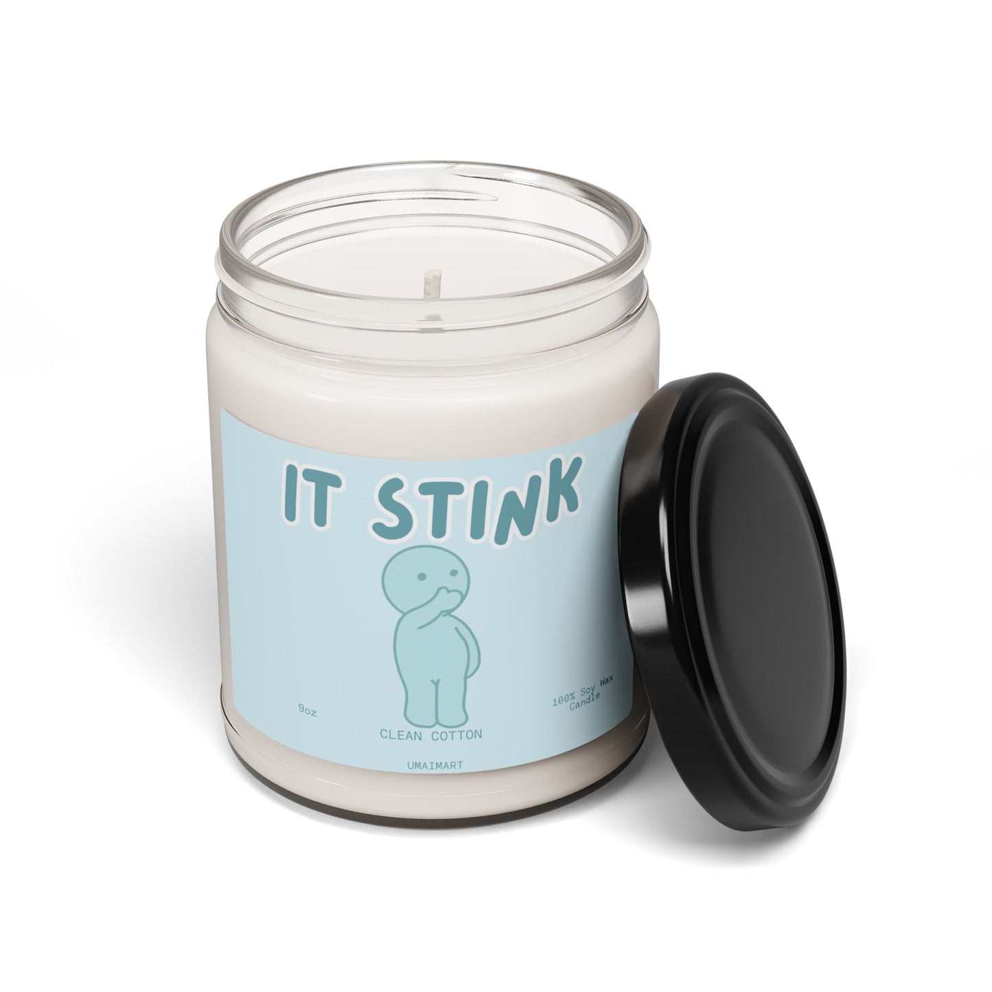 "It Stink" Candle – Clean Cotton (9oz Soy Wax)