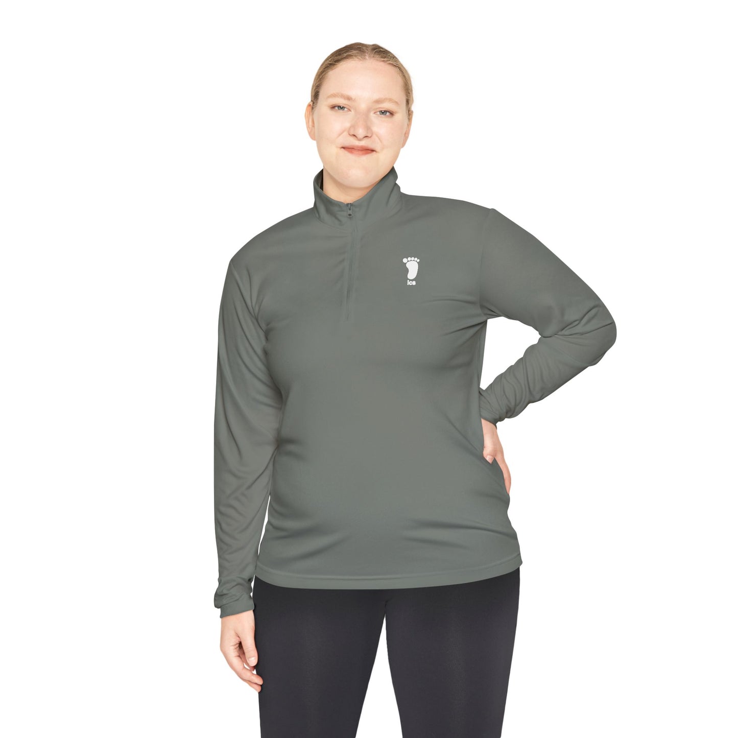 Foot ICS (white print) Quarter Zip