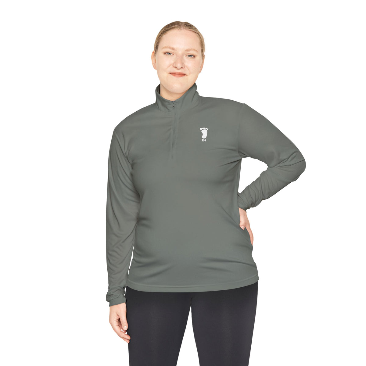 Foot ICS (white print) Quarter Zip