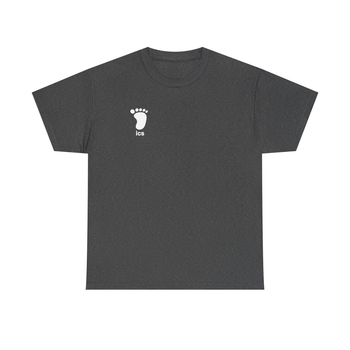 Foot ICS (White Print) Heavy Cotton T-Shirt
