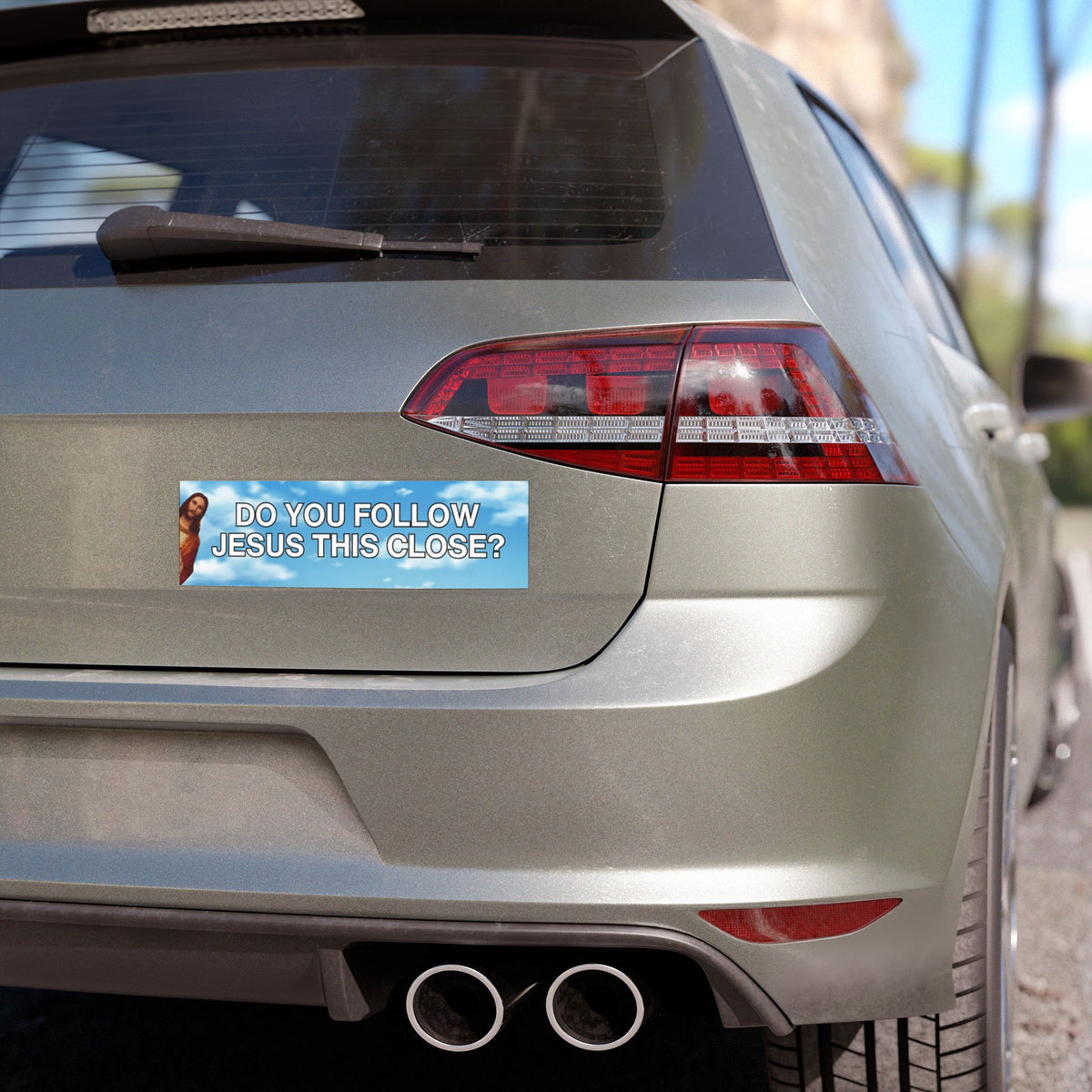 Do You Follow Jesus This Close? Bumper Magnet (10" x 3")