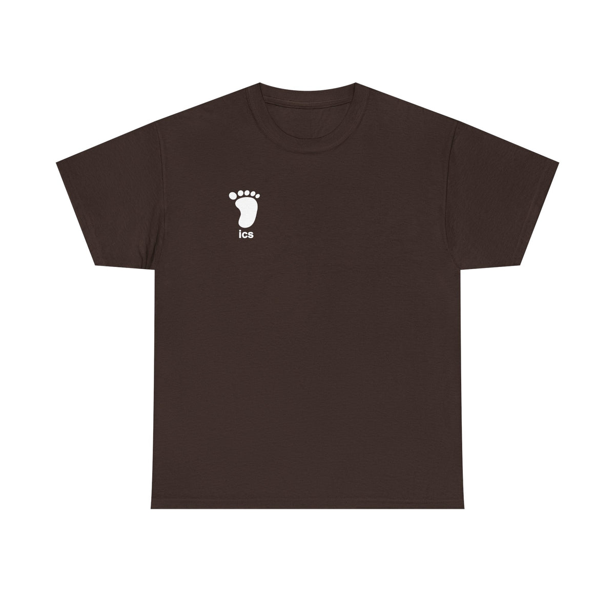 Foot ICS (White Print) Heavy Cotton T-Shirt