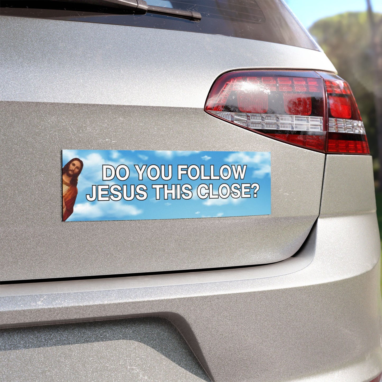 Do You Follow Jesus This Close? Bumper Magnet (10" x 3")