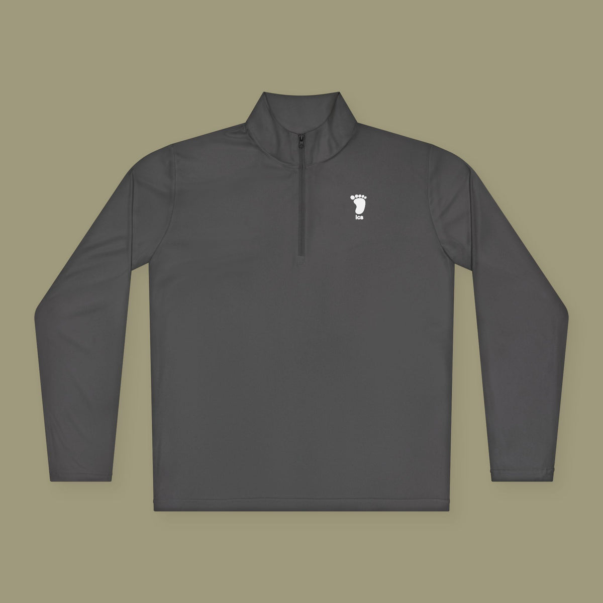 Foot ICS (white print) Quarter Zip