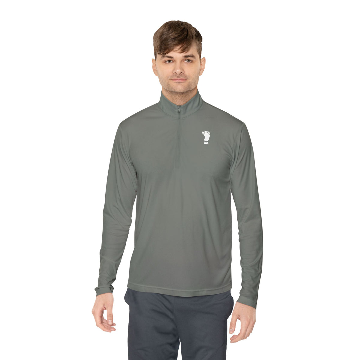 Foot ICS (white print) Quarter Zip