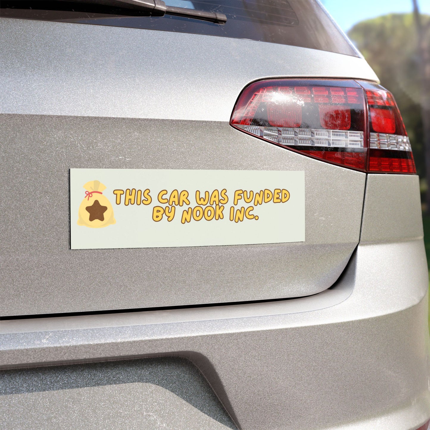 THIS CAR WAS FUNDED BY NOOK INC BUMPER MAGNET