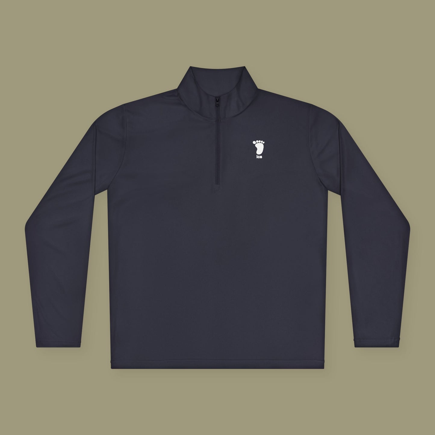 Foot ICS (white print) Quarter Zip