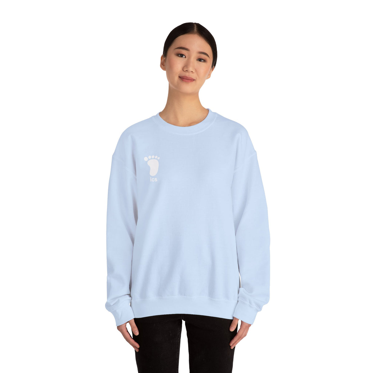 Foot ICS crewneck (white print)