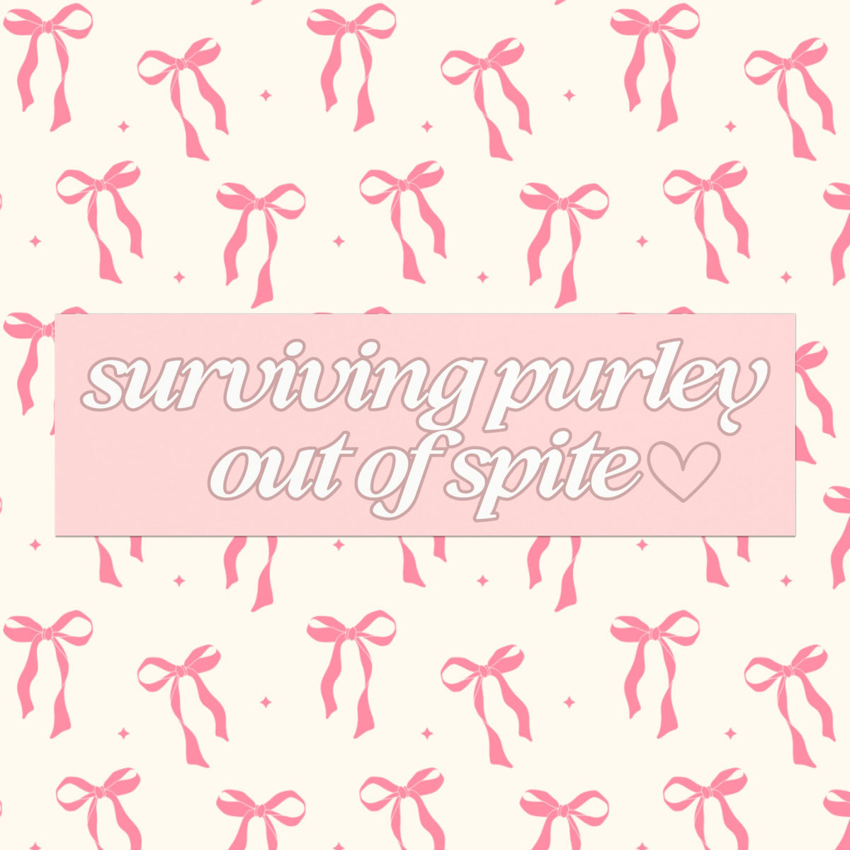 SURVIVING PURLEY OUT OF SPITE BUMPER MAGNET