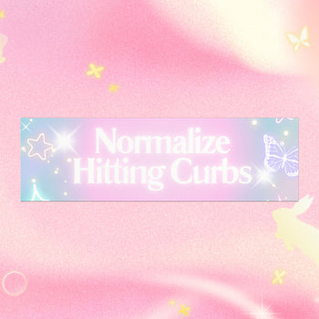 NORMALIZE HITTING CURBS BUMPER MAGNET