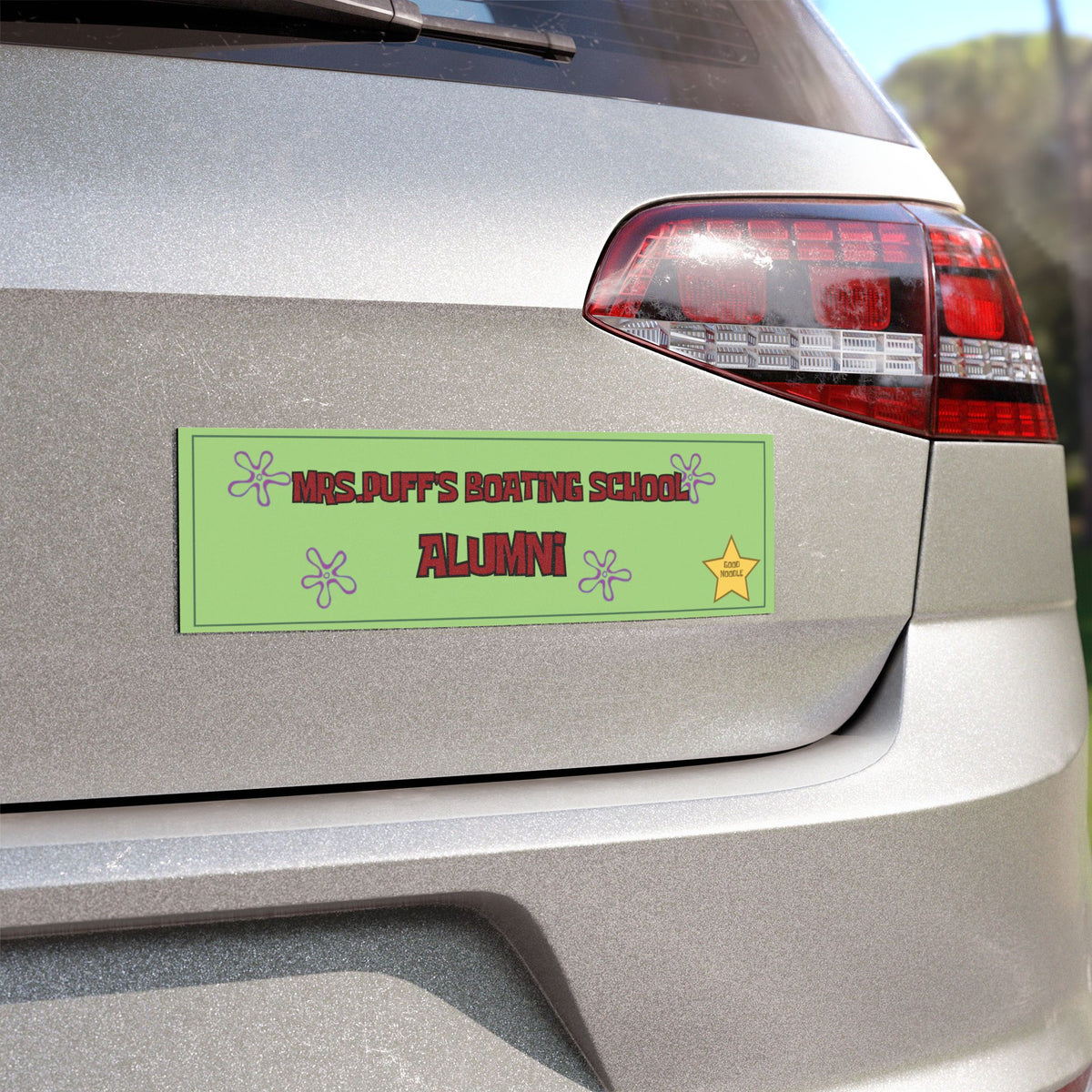 MRS.PUFF BOATING SCHOOL ALUMNI BUMPER MAGNET (KELP GREEN)