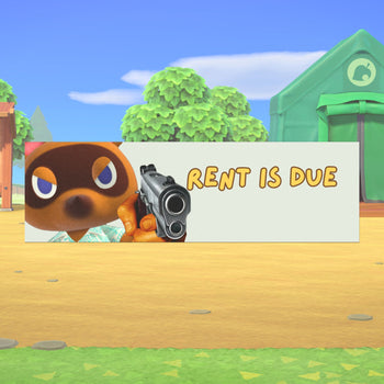 RENT IS DUE BUMPER MAGNET (PEAR GREEN)