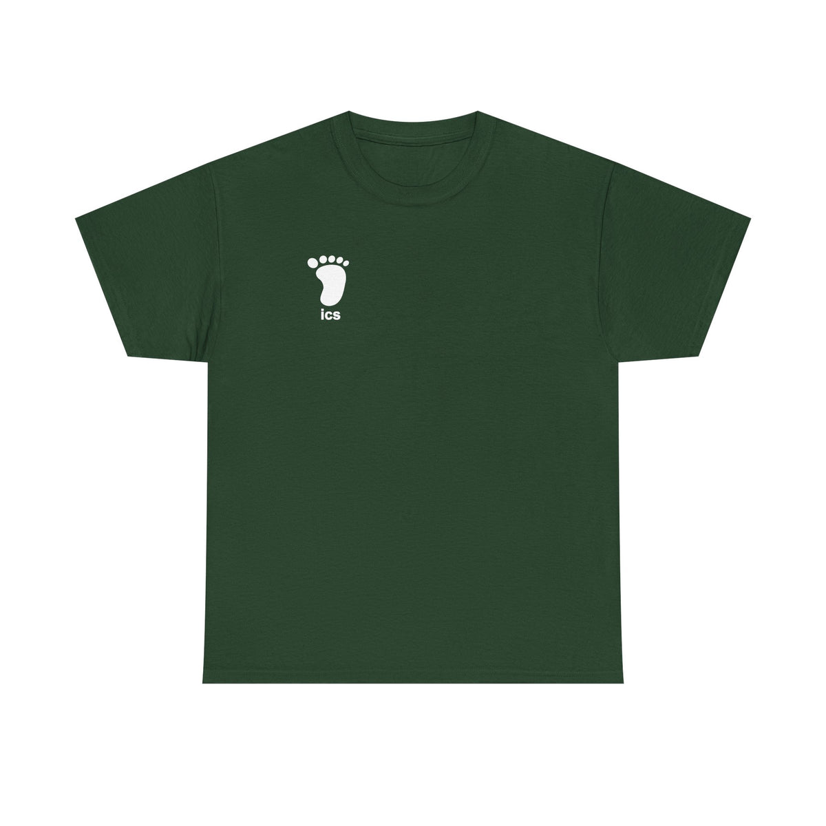 Foot ICS (White Print) Heavy Cotton T-Shirt
