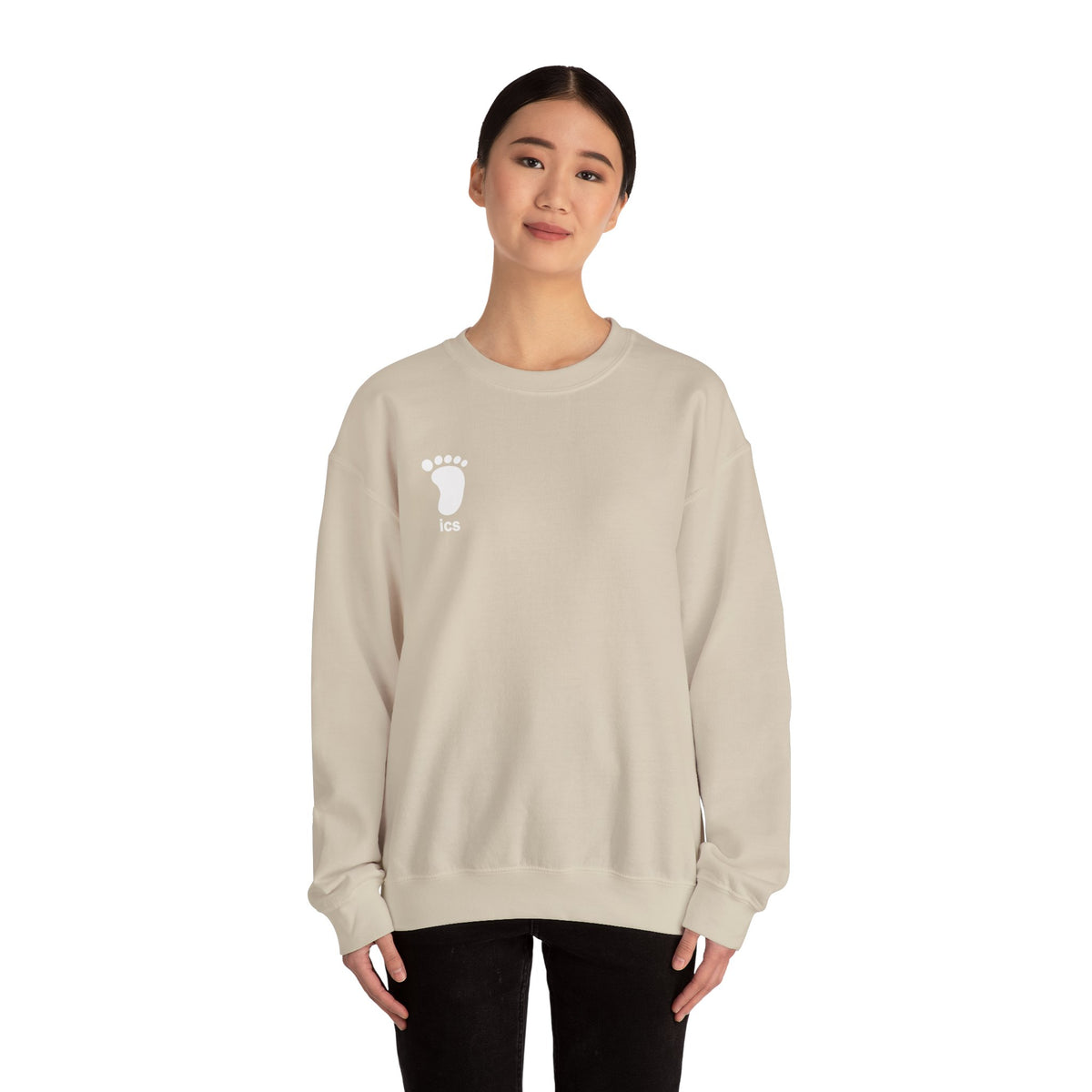 Foot ICS crewneck (white print)