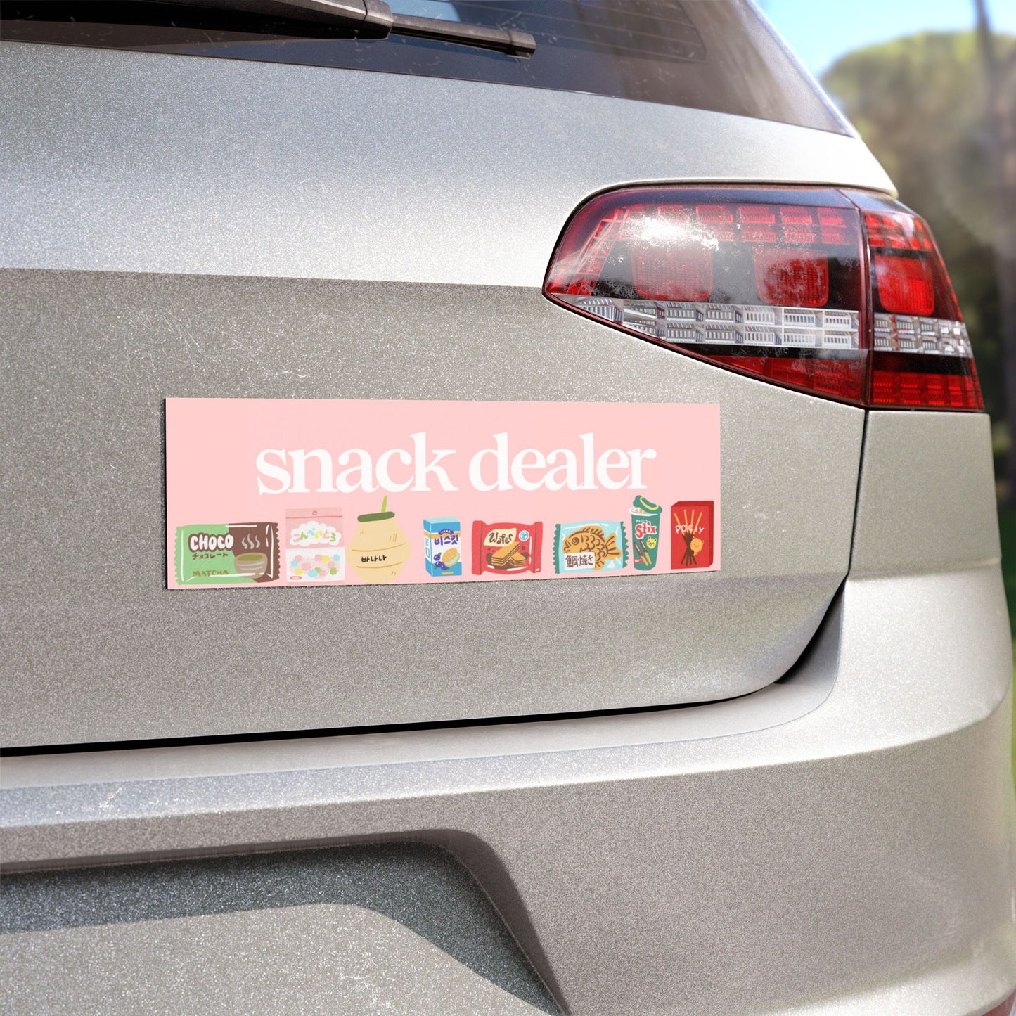 SNACK DEALER BUMPER MAGNET (BABY PINK)