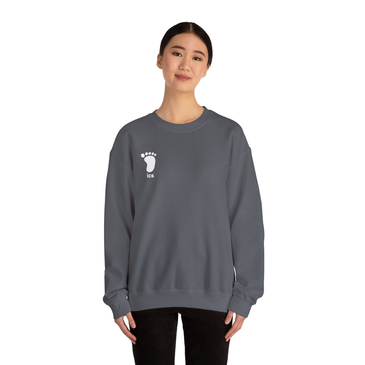 Foot ICS crewneck (white print)