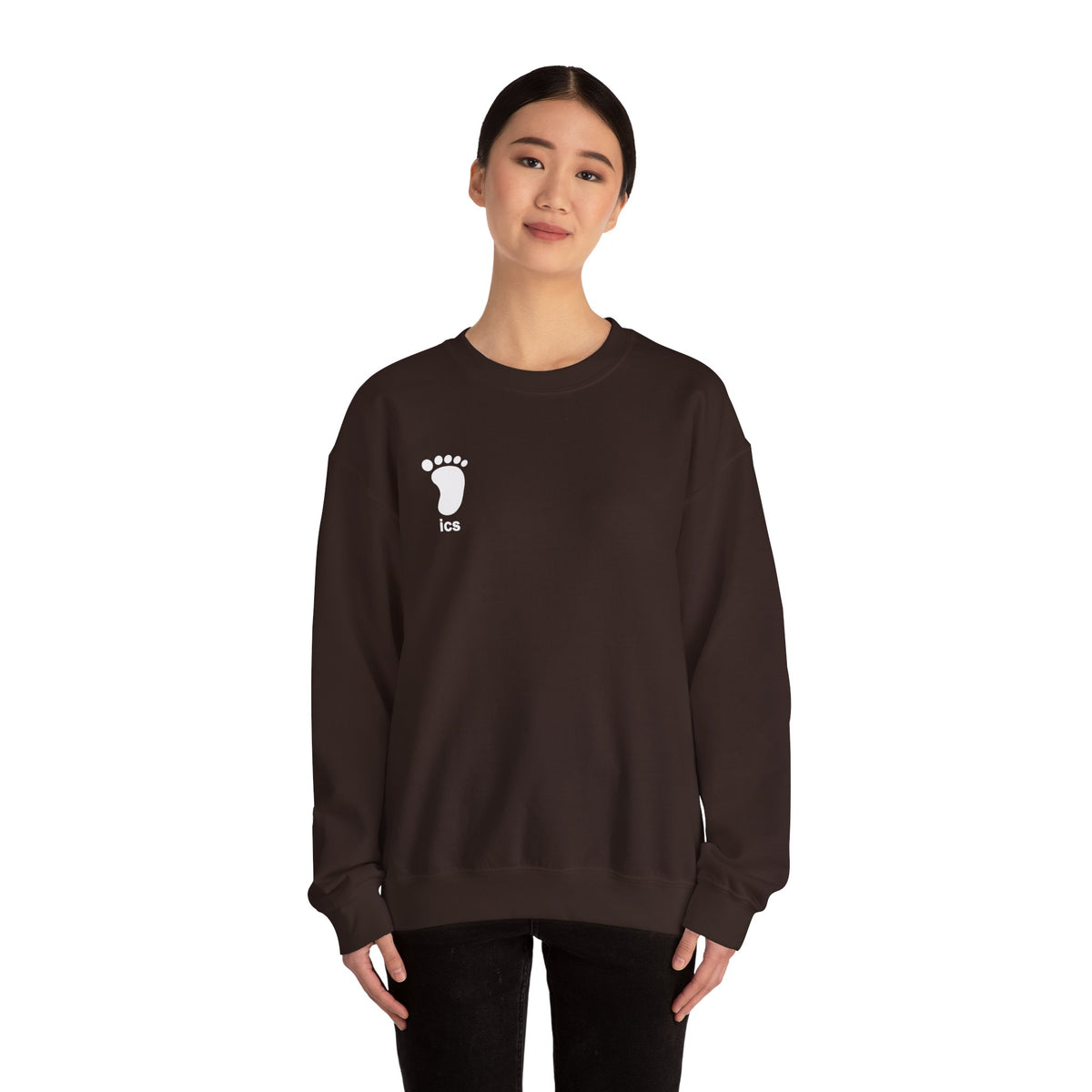 Foot ICS crewneck (white print)