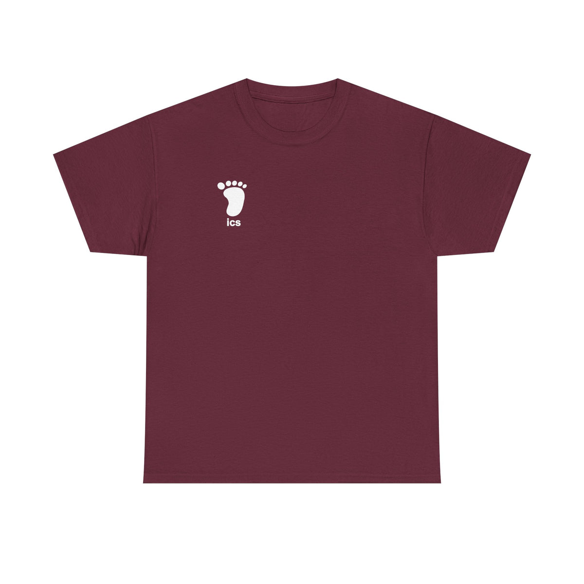Foot ICS (White Print) Heavy Cotton T-Shirt