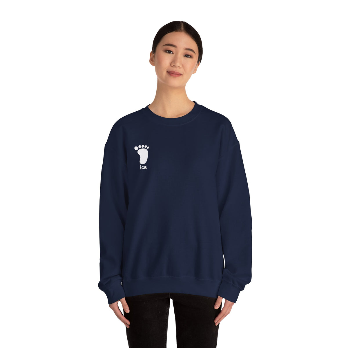 Foot ICS crewneck (white print)