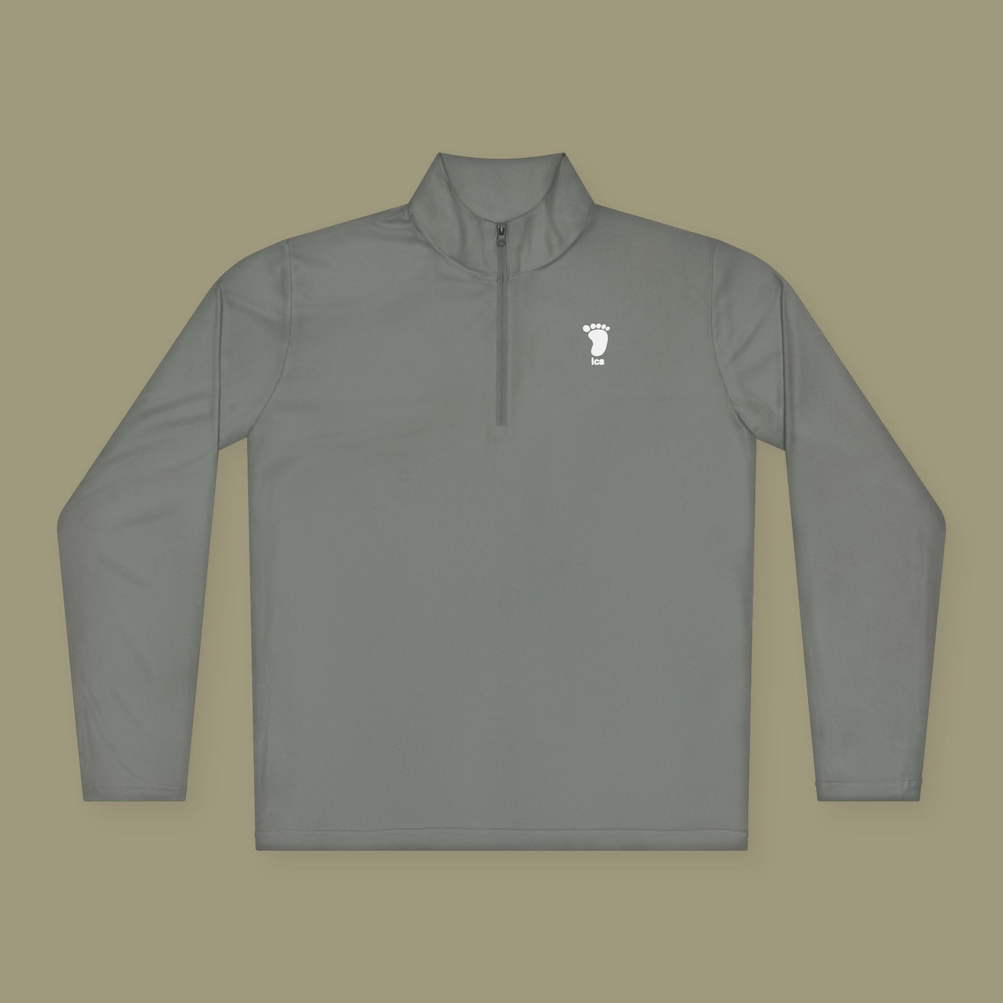 Foot ICS (white print) Quarter Zip