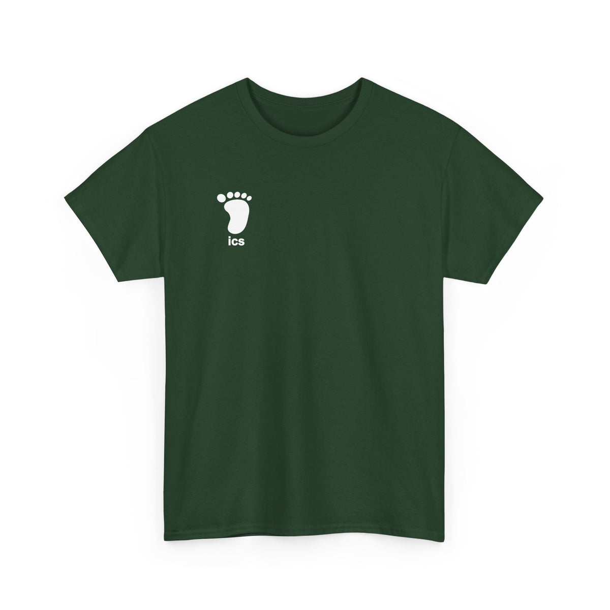 Foot ICS (White Print) Heavy Cotton T-Shirt