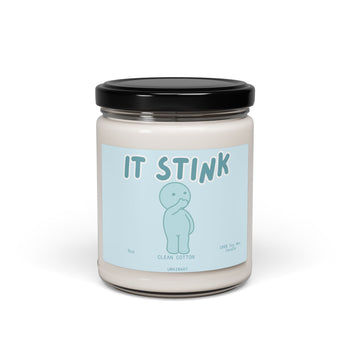 "It Stink" Candle – Clean Cotton (9oz Soy Wax)
