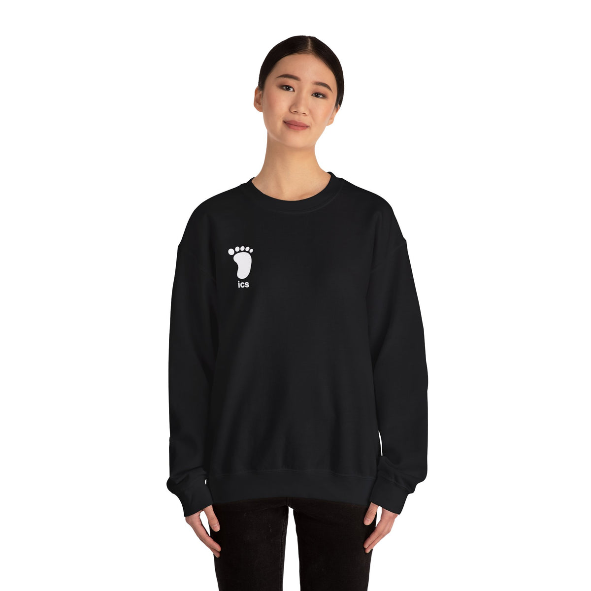 Foot ICS crewneck (white print)