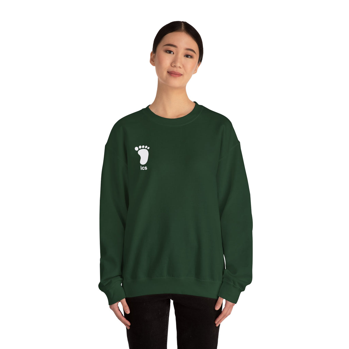 Foot ICS crewneck (white print)